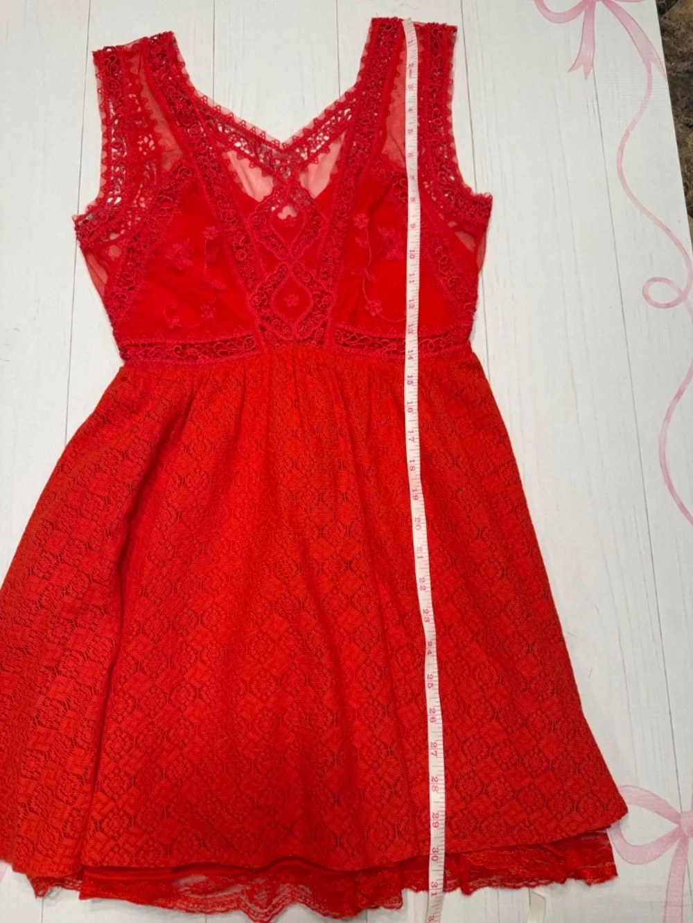Free People Red Lace Dress Best for XS/S